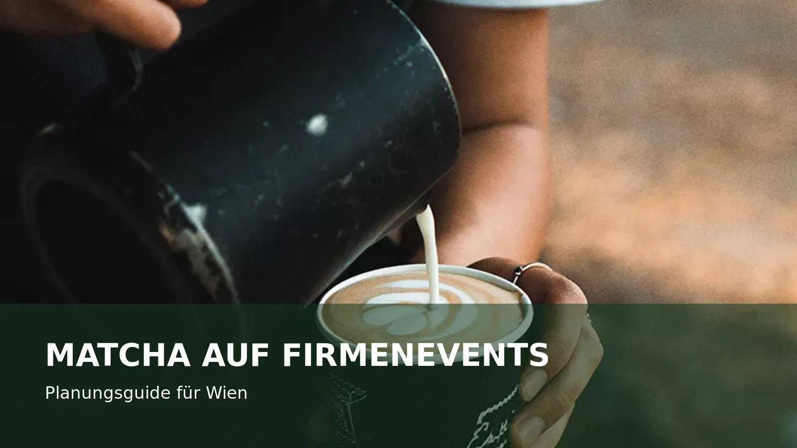 Mobile Matcha Bar als grüner Hospitality-Touchpoint bei einem Firmenevent in Wien